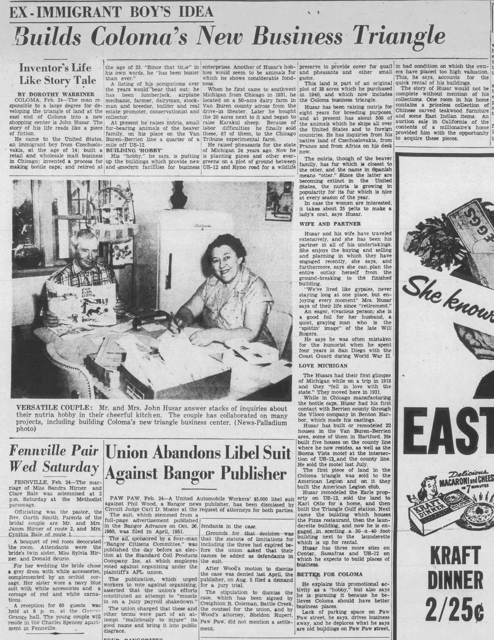 Buena Vista Motel - 1955 Article On Owners